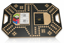 Load image into Gallery viewer, JACKAROO™️ Fold 4/6 Player Black Leather
