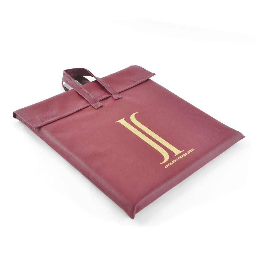 JACKAROO™ VIP CARRIER BAG RED LEATHER